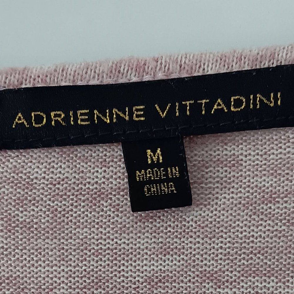 ADRIENNE VITTADINI Pink Ruffled Sweater Size M - Picture 9 of 11